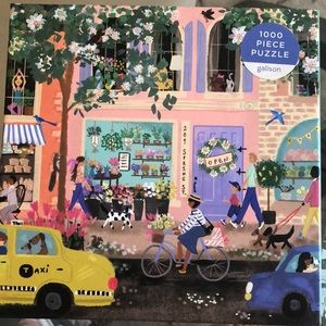 Galison Spring Street 1000 piece puzzle **one piece missing